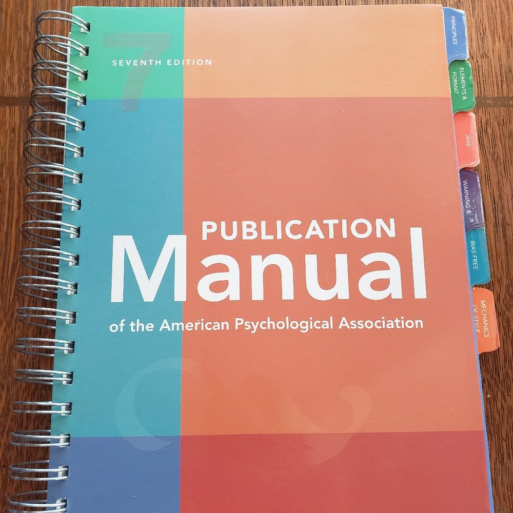 NEW APA Publication Manual 7th Edition!